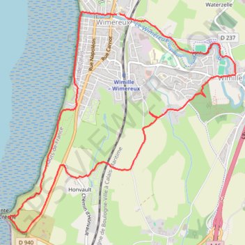 Itinéraire Wimereux - La Crèche, distance, dénivelé, altitude, carte, profil, trace GPS