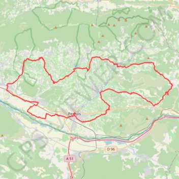 Itinéraire Le Pays d'Aigues - Cadenet, distance, dénivelé, altitude, carte, profil, trace GPS