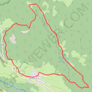 Itinéraire Albanais -Tours Saint-Jacques, distance, dénivelé, altitude, carte, profil, trace GPS