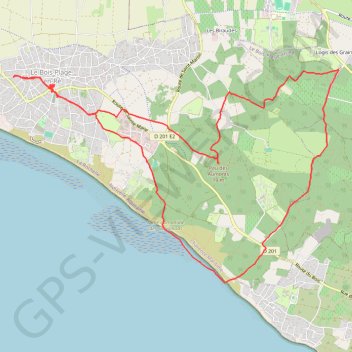 Itinéraire Le Bois-Plage-en-Ré (Bis) (17 - Charente-Maritime), distance, dénivelé, altitude, carte, profil, trace GPS