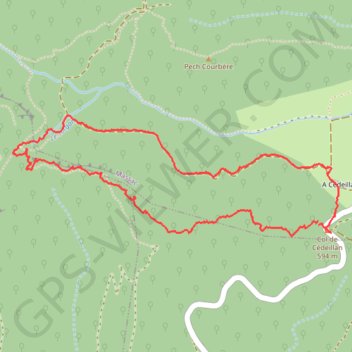 Itinéraire Boucle col de Cédeillan - le col des Lus, par la canopée, distance, dénivelé, altitude, carte, profil, trace GPS