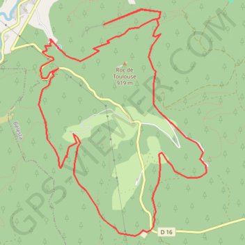 Itinéraire Decouverte de la Foret de Belesta, distance, dénivelé, altitude, carte, profil, trace GPS