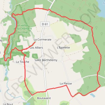 Itinéraire La roche trébulente - la chambre au loup, distance, dénivelé, altitude, carte, profil, trace GPS