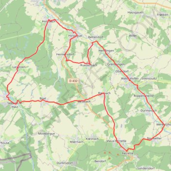 Itinéraire 50_Km_Schwalmala_2023, distance, dénivelé, altitude, carte, profil, trace GPS