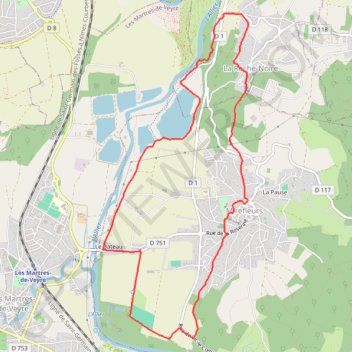 Itinéraire rando L isle de Mirefleurs reconnaissance retouche, distance, dénivelé, altitude, carte, profil, trace GPS