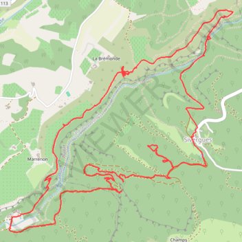 Itinéraire Buoux-Sivergues, distance, dénivelé, altitude, carte, profil, trace GPS