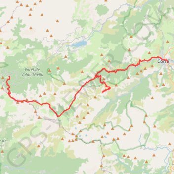 Itinéraire Lac de Nino et Vallée du Tavignano, distance, dénivelé, altitude, carte, profil, trace GPS