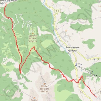 Itinéraire GR5 J4 VilleVieille-ST Véran-18679183, distance, dénivelé, altitude, carte, profil, trace GPS