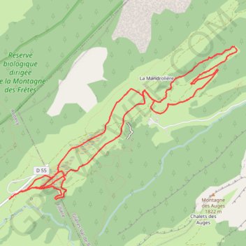 Itinéraire test, distance, dénivelé, altitude, carte, profil, trace GPS