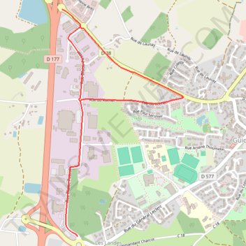 Itinéraire criterium guichen 2, distance, dénivelé, altitude, carte, profil, trace GPS