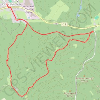 Itinéraire Marche populaire de Petersbach, distance, dénivelé, altitude, carte, profil, trace GPS