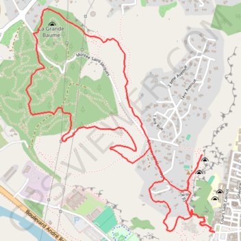 Itinéraire La Colline Saint-Jacques, distance, dénivelé, altitude, carte, profil, trace GPS