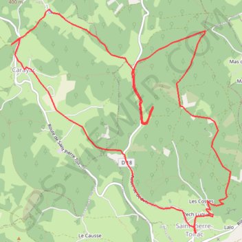 Itinéraire Sur le Causse lotois, distance, dénivelé, altitude, carte, profil, trace GPS