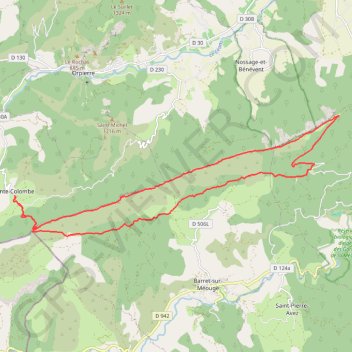 Itinéraire La crête de la Montagne de Chabre, distance, dénivelé, altitude, carte, profil, trace GPS