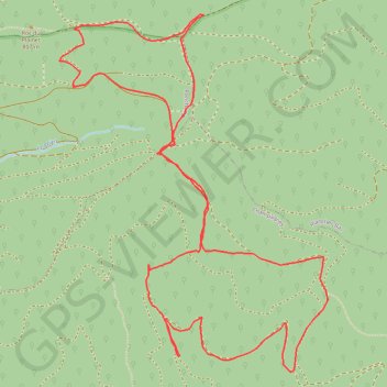 Itinéraire Le roc du Plainet, distance, dénivelé, altitude, carte, profil, trace GPS