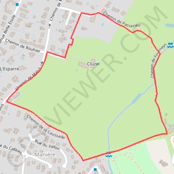 Itinéraire Circuit de Malus - Bouliac, distance, dénivelé, altitude, carte, profil, trace GPS