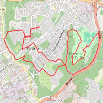 Itinéraire Chemin Faisant à La Burthe 33270 Floirac, distance, dénivelé, altitude, carte, profil, trace GPS