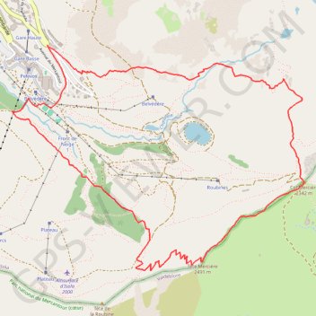 Itinéraire alain prop- tête mercière, distance, dénivelé, altitude, carte, profil, trace GPS