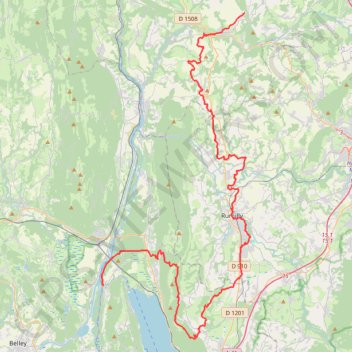 Itinéraire Th-Gr J3 modifié 14-06-24-18849496, distance, dénivelé, altitude, carte, profil, trace GPS