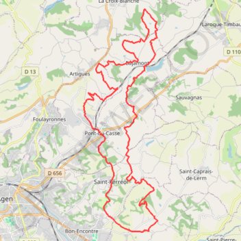 Itinéraire Enduro vers Saint-Arnaud, distance, dénivelé, altitude, carte, profil, trace GPS