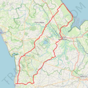 Itinéraire 1 - blainville_omaha_beach-21129682-1750613384-816, distance, dénivelé, altitude, carte, profil, trace GPS