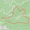 Itinéraire Sidobre - Rocs du Cremaussel, distance, dénivelé, altitude, carte, profil, trace GPS