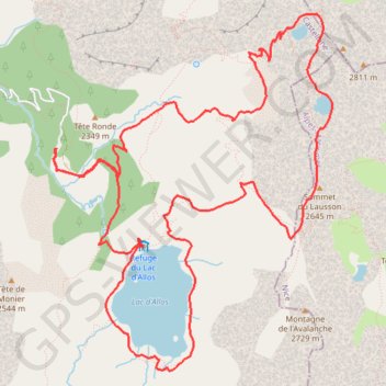 Itinéraire Boucle des Lacs - Allos, distance, dénivelé, altitude, carte, profil, trace GPS