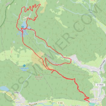 Itinéraire Neuweiher, distance, dénivelé, altitude, carte, profil, trace GPS