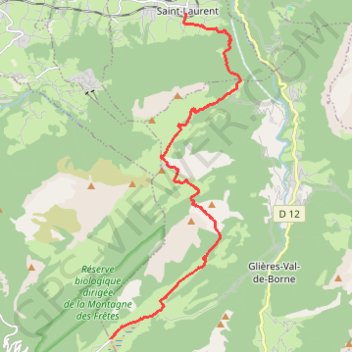 Itinéraire De Saint-Laurent au Plateau des Glières, distance, dénivelé, altitude, carte, profil, trace GPS