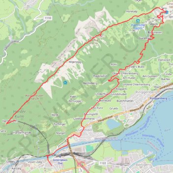 Itinéraire Swisstopo Route, distance, dénivelé, altitude, carte, profil, trace GPS
