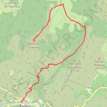 Itinéraire Tour des Geographes depuis Padern, distance, dénivelé, altitude, carte, profil, trace GPS
