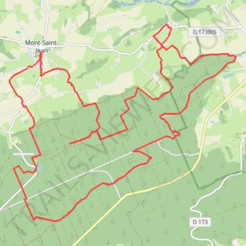 Itinéraire 72-650, distance, dénivelé, altitude, carte, profil, trace GPS