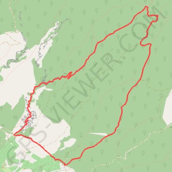Itinéraire Ventoux - Les Colombets - Curnier - Landerots - Fébrier, distance, dénivelé, altitude, carte, profil, trace GPS