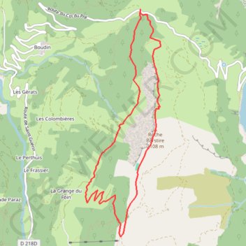 Itinéraire La Roche Parstire, distance, dénivelé, altitude, carte, profil, trace GPS