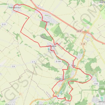 Itinéraire L'Aubette - Parc du Véxin, distance, dénivelé, altitude, carte, profil, trace GPS