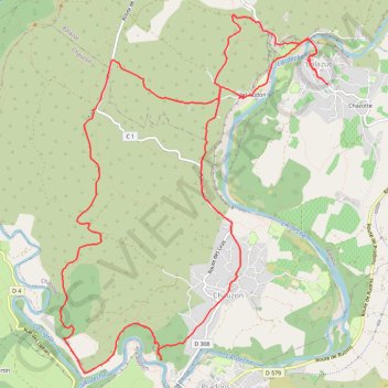 Itinéraire Balazuc Chauzon par le Cirque de Gens, distance, dénivelé, altitude, carte, profil, trace GPS