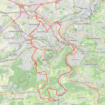 Itinéraire new, distance, dénivelé, altitude, carte, profil, trace GPS