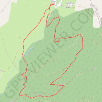 Itinéraire RANDO Tour du Bois noir depuis les DORATS, distance, dénivelé, altitude, carte, profil, trace GPS