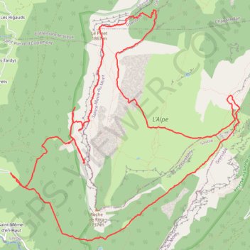 Itinéraire Pinet Belles Ombres, distance, dénivelé, altitude, carte, profil, trace GPS