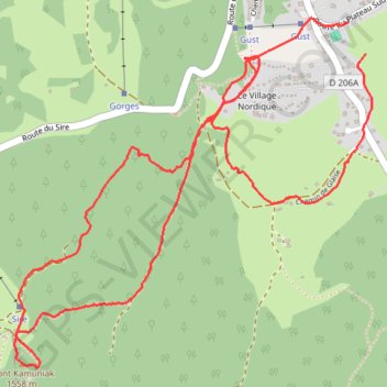 Itinéraire Les Chalets du Sire par le plateau sud, distance, dénivelé, altitude, carte, profil, trace GPS