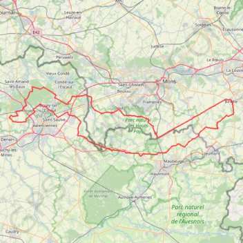 Itinéraire Trouée d'Arenberg.2, distance, dénivelé, altitude, carte, profil, trace GPS