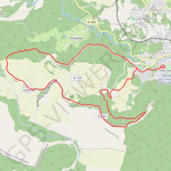 Itinéraire Sancy - Fohet - Secteur La Bourboule, distance, dénivelé, altitude, carte, profil, trace GPS