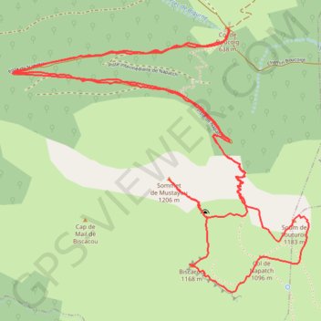 Itinéraire Sommet de Mustayou, distance, dénivelé, altitude, carte, profil, trace GPS