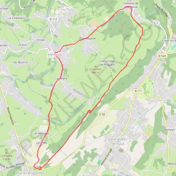 Itinéraire Crêtes d'Uriage - Herbeys, distance, dénivelé, altitude, carte, profil, trace GPS