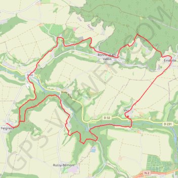 Itinéraire Vez en Automne - Feigneux, distance, dénivelé, altitude, carte, profil, trace GPS