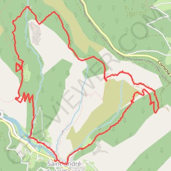Itinéraire L'escale - saint andre de valborgne (30), distance, dénivelé, altitude, carte, profil, trace GPS