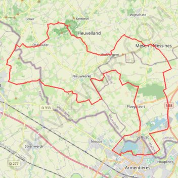 Itinéraire Sortie à vélo chti bike, distance, dénivelé, altitude, carte, profil, trace GPS