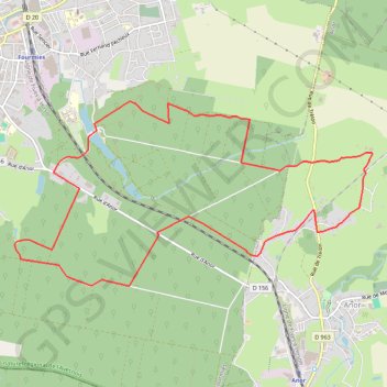 Itinéraire Circuit du camp de Giblou - Fourmies, distance, dénivelé, altitude, carte, profil, trace GPS