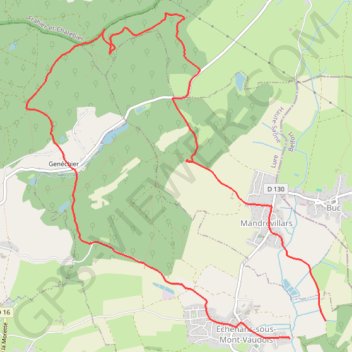 Itinéraire MARCHE BUISSONNIERE, distance, dénivelé, altitude, carte, profil, trace GPS