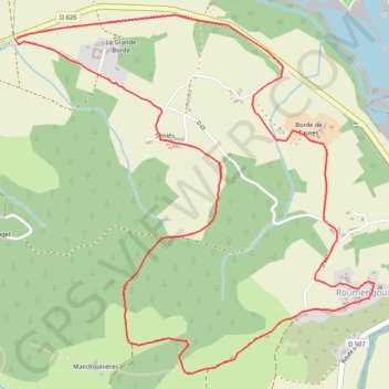Itinéraire rando17 1, distance, dénivelé, altitude, carte, profil, trace GPS